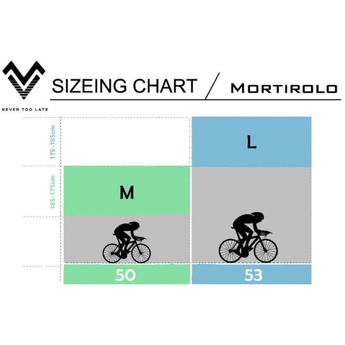 MYVELO Mortirolo Gravel Bike Größentabelle