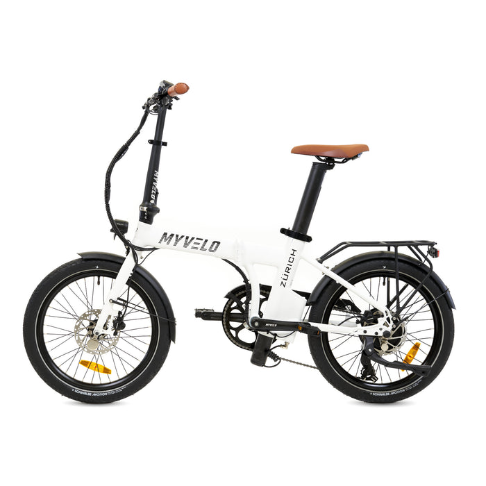 MYVELO Zürich Elektro-Klapprad weiß