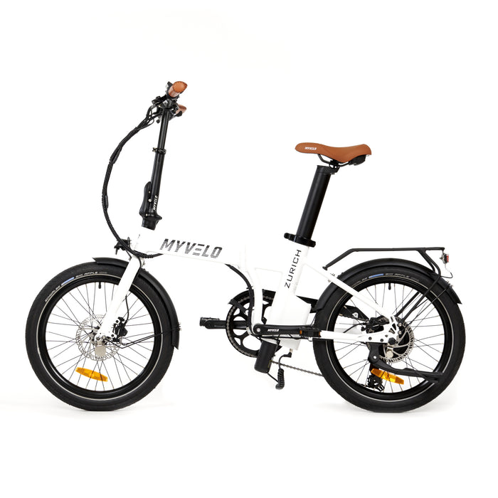 MYVELO Zürich Elektro-Klapprad weiß
