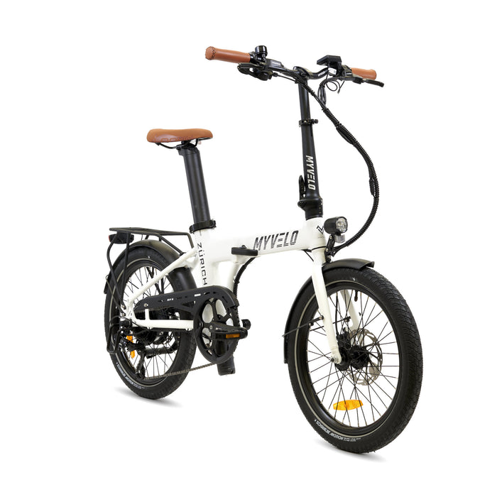 MYVELO Zürich Elektro-Klapprad weiß