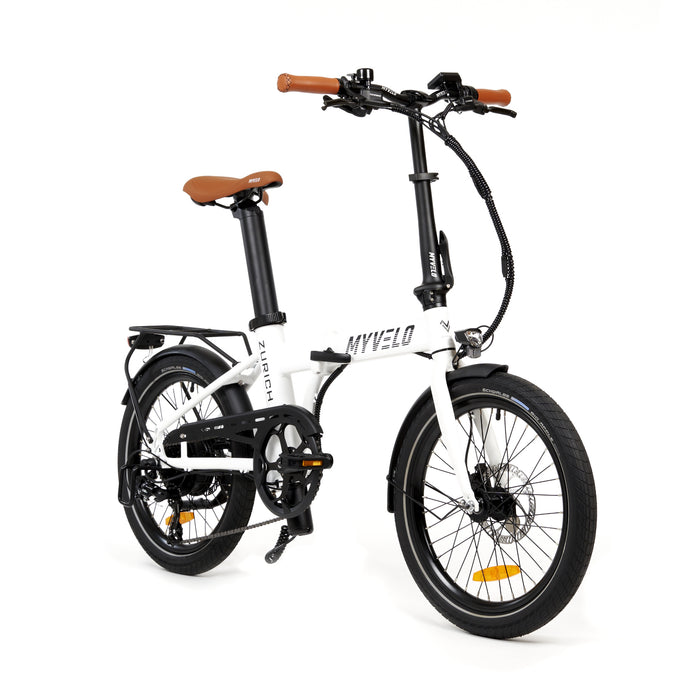 MYVELO Zürich Elektro-Klapprad weiß